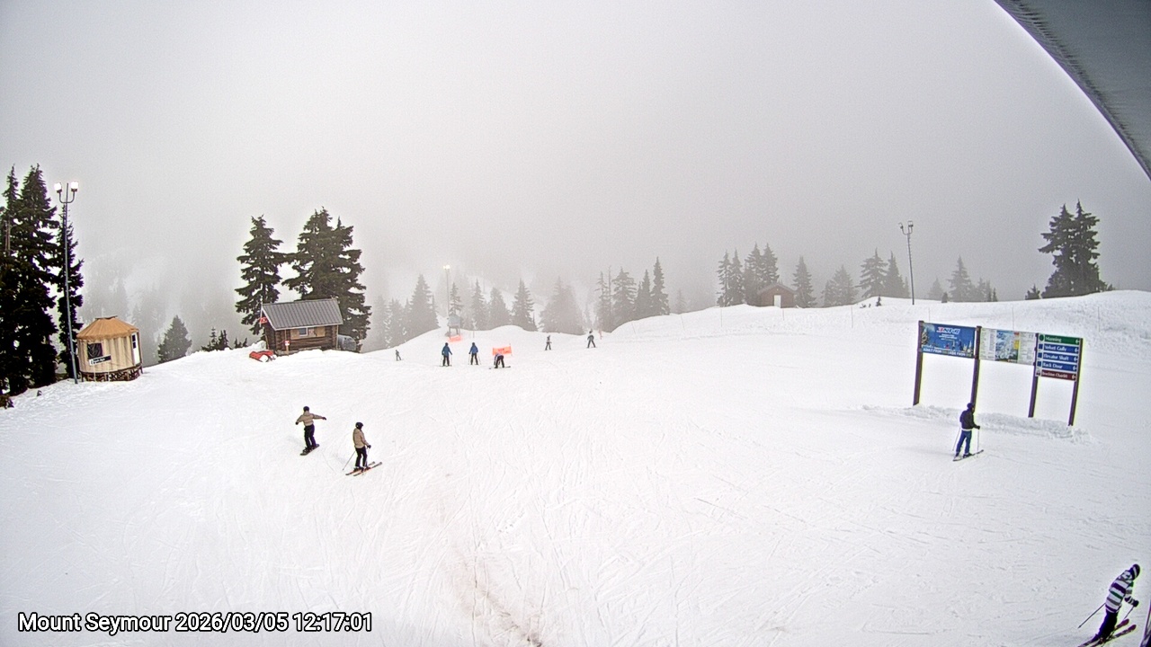 Webcam frame from Mount Seymour at 2026/03/05 12:00