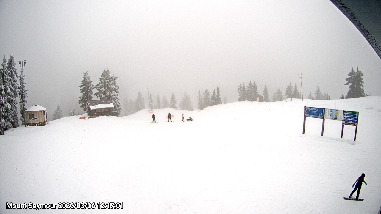 Webcam frame from Mount Seymour at 2026/03/06 12:00