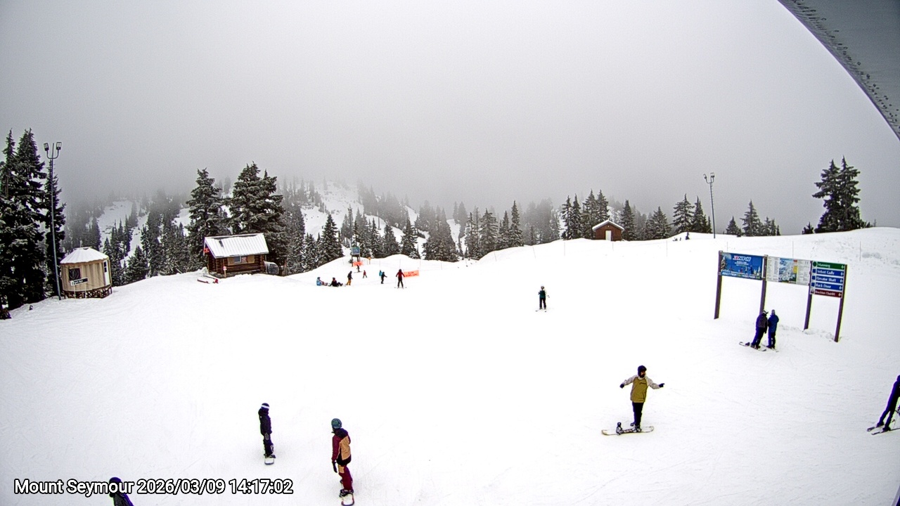 Webcam frame from Mount Seymour on 2026/03/09