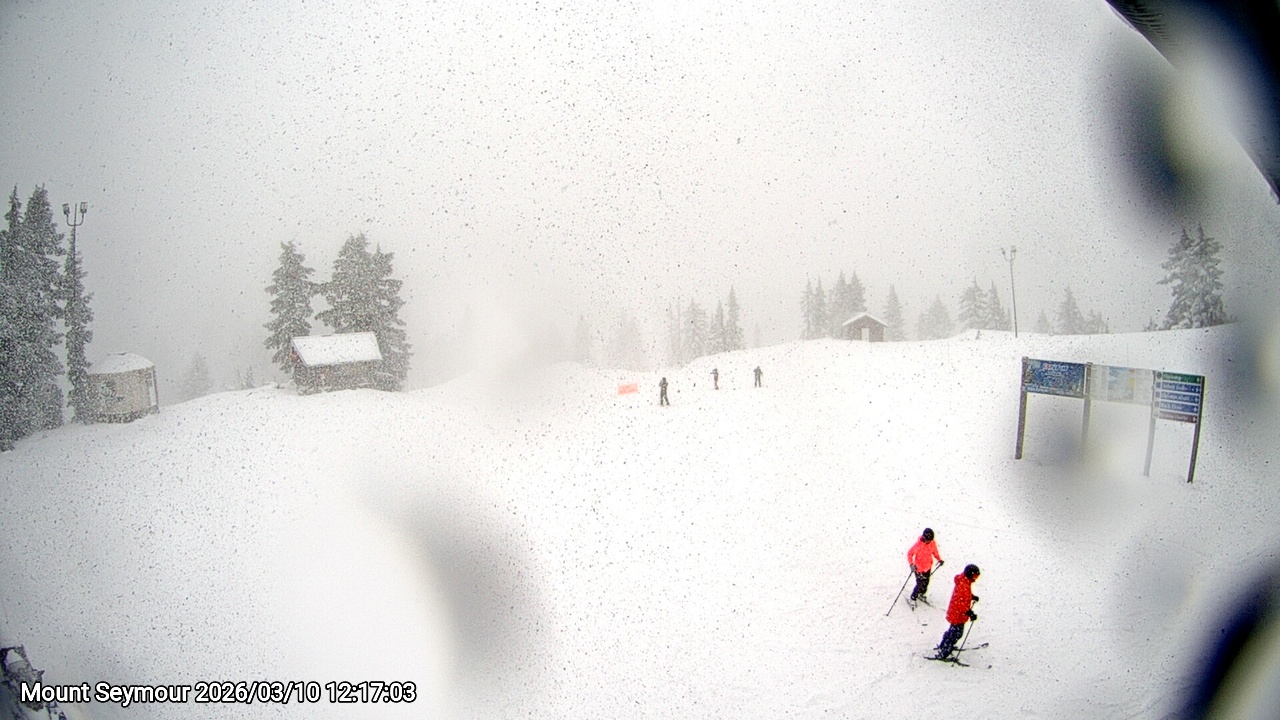 Webcam frame from Mount Seymour at 2026/03/10 12:00