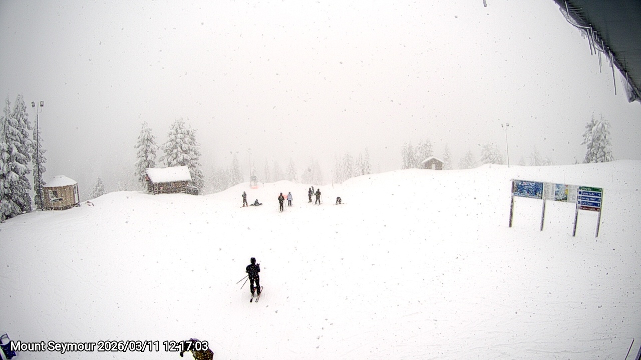 Webcam frame from Mount Seymour at 2026/03/11 12:00
