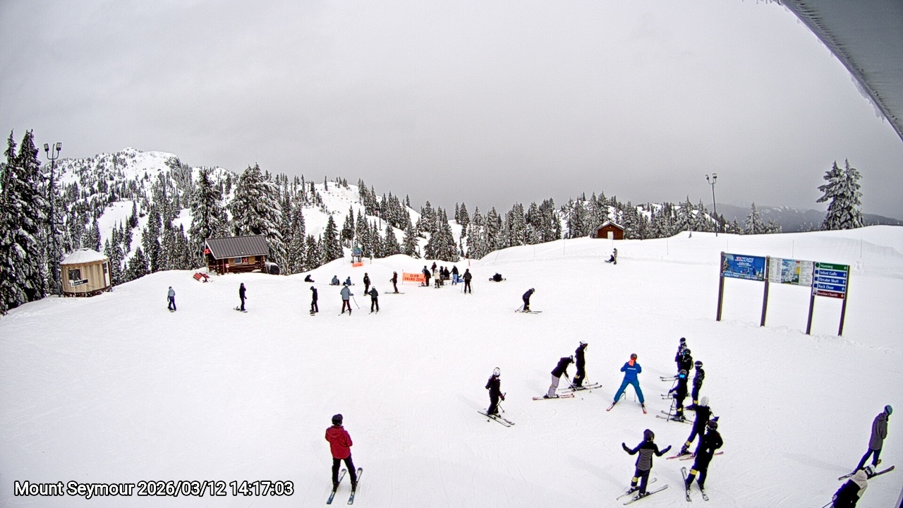 Webcam frame from Mount Seymour on 2026/03/12