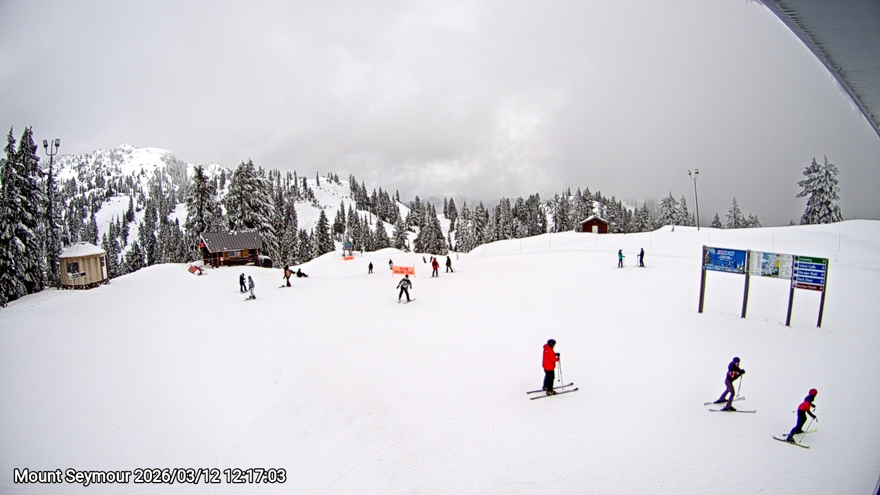 Webcam frame from Mount Seymour at 2026/03/12 12:00
