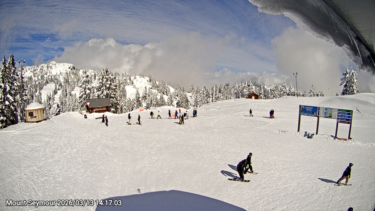 Webcam frame from Mount Seymour on 2026/03/13