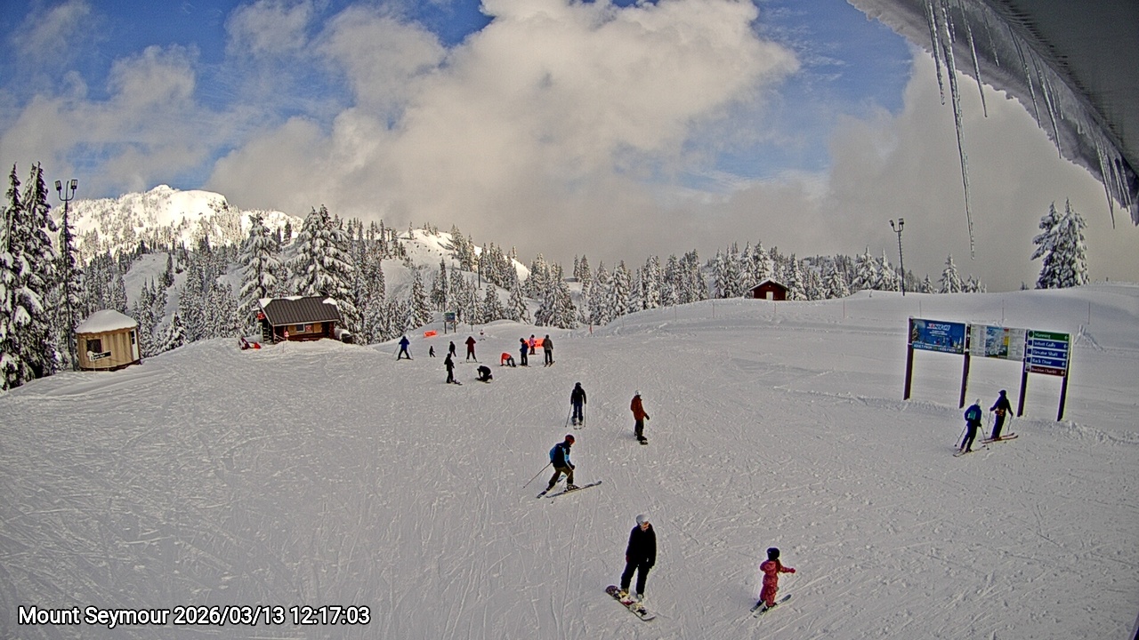 Webcam frame from Mount Seymour at 2026/03/13 12:00