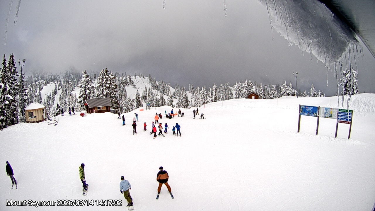 Webcam frame from Mount Seymour on 2026/03/14