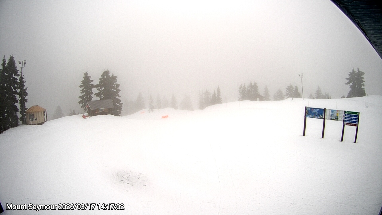 Webcam frame from Mount Seymour on 2026/03/17