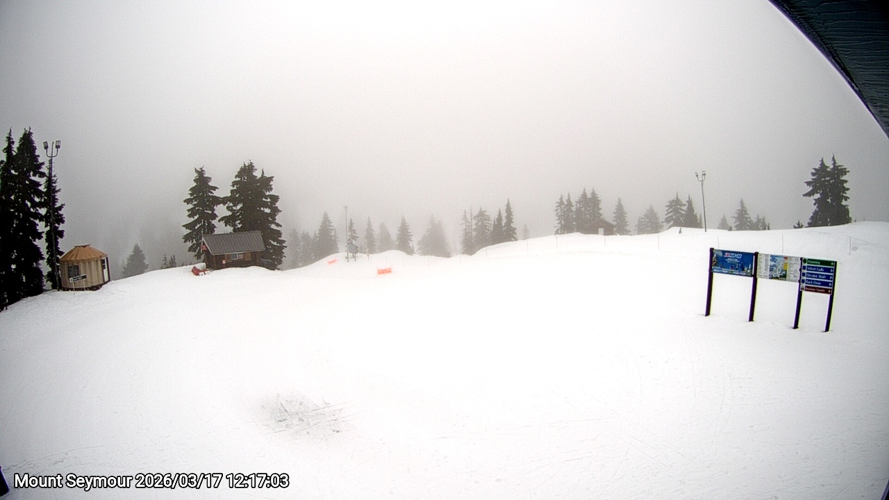 Webcam frame from Mount Seymour at 2026/03/17 12:00