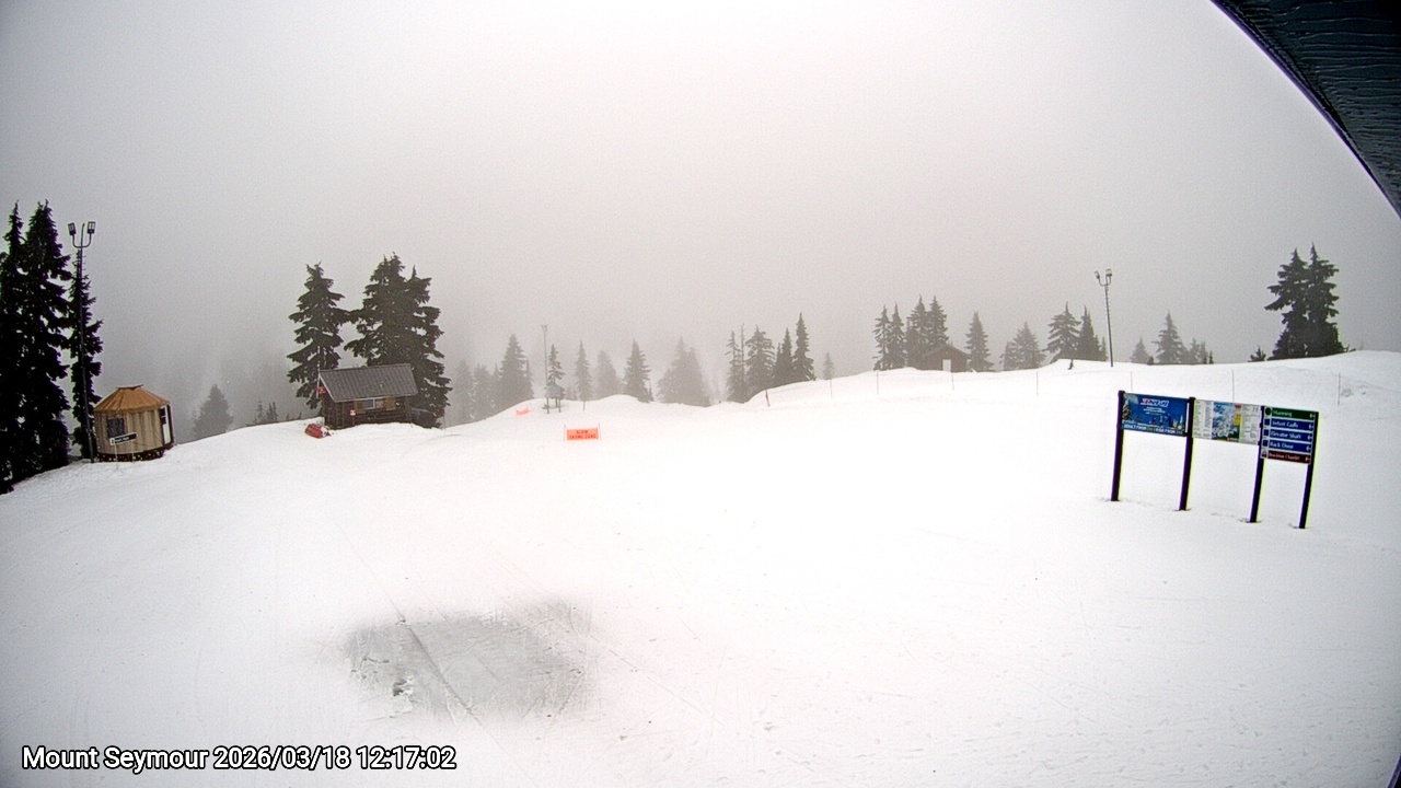 Webcam frame from Mount Seymour at 2026/03/18 12:00