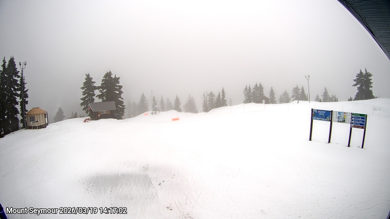 Webcam frame from Mount Seymour on 2026/03/19