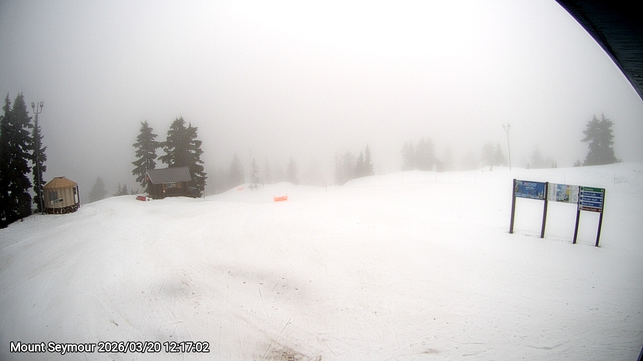 Webcam frame from Mount Seymour at 2026/03/20 12:00