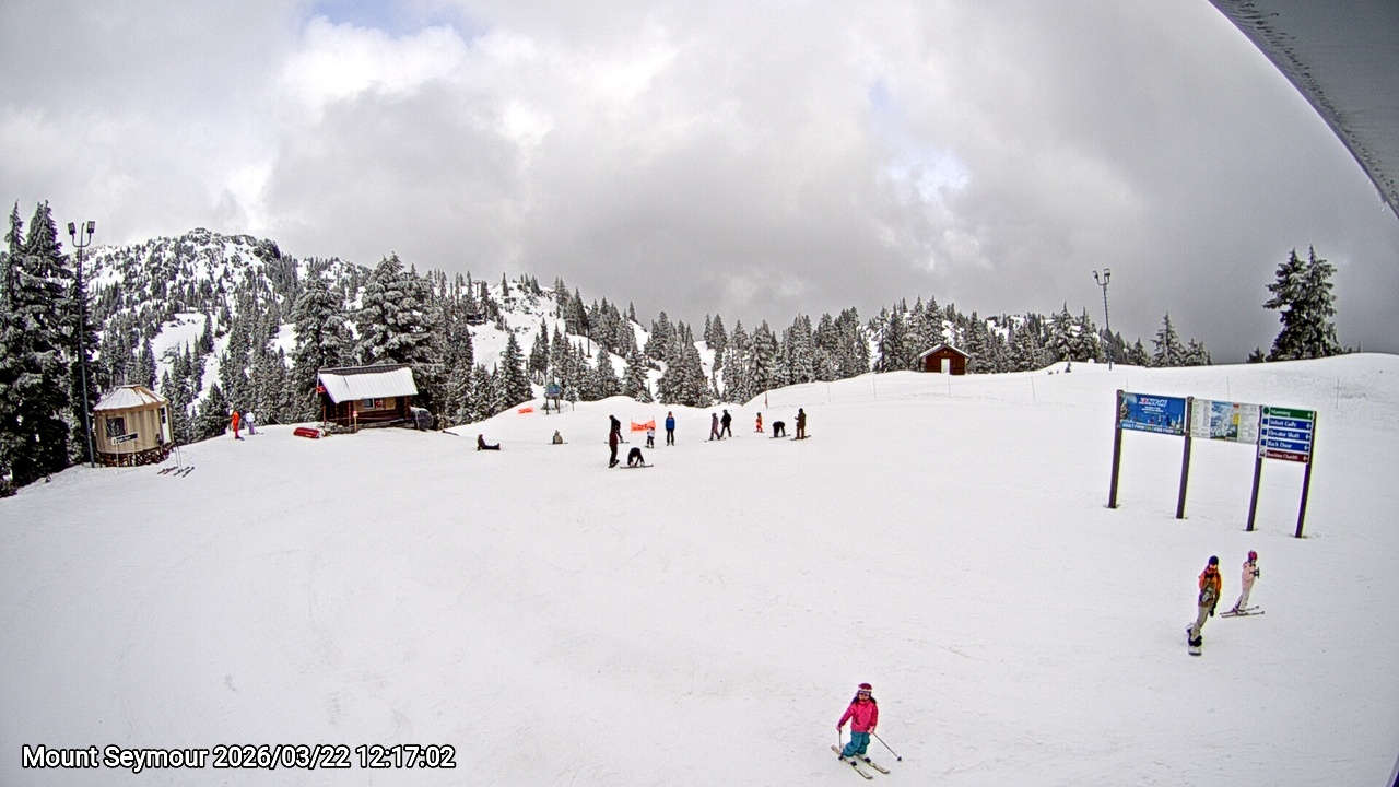 Webcam frame from Mount Seymour at 2026/03/22 12:00
