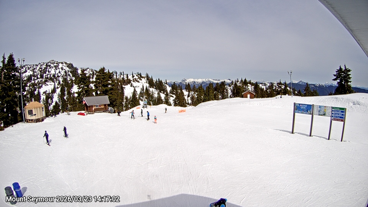 Webcam frame from Mount Seymour on 2026/03/23