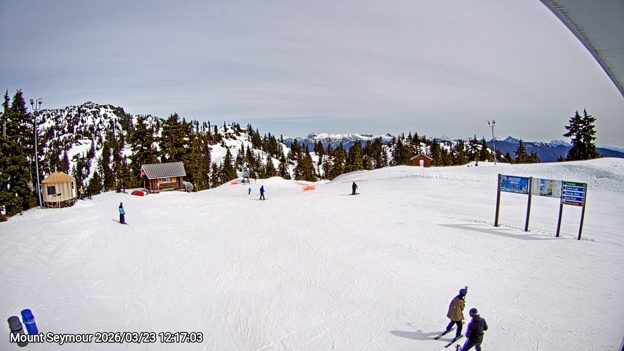 Webcam frame from Mount Seymour at 2026/03/23 12:00