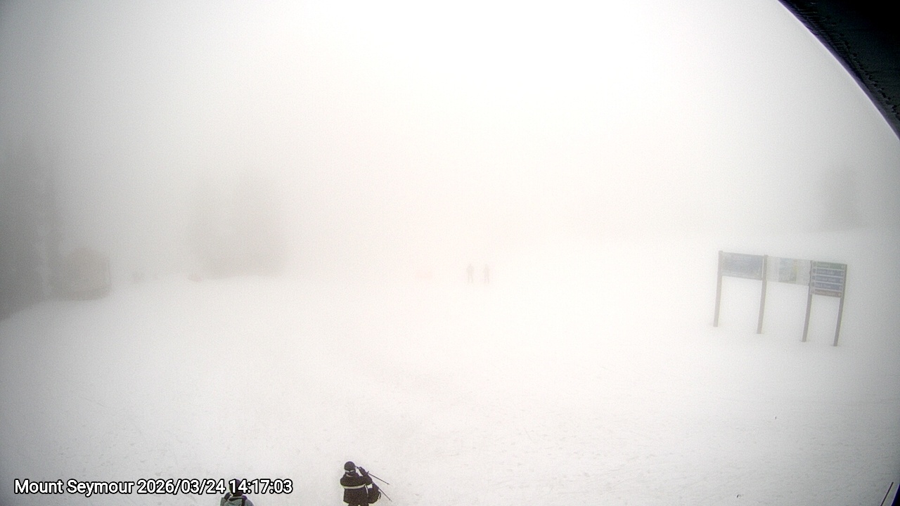 Webcam frame from Mount Seymour on 2026/03/24