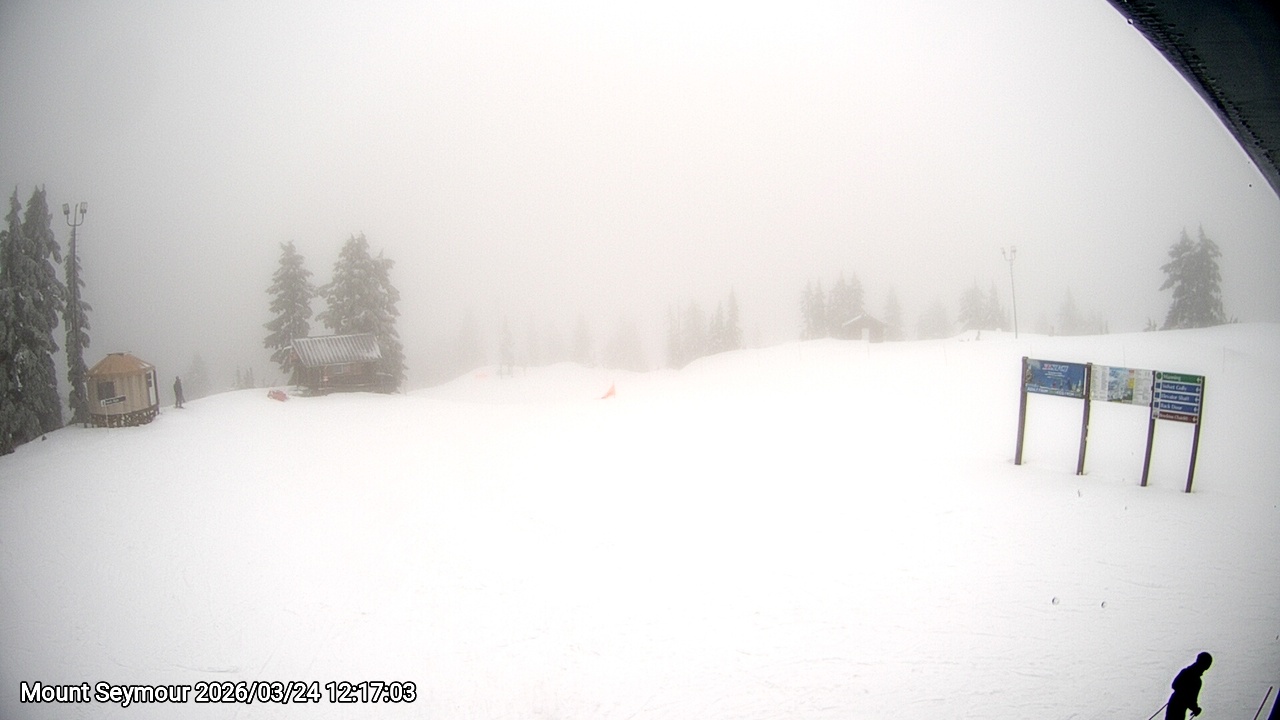 Webcam frame from Mount Seymour at 2026/03/24 12:00