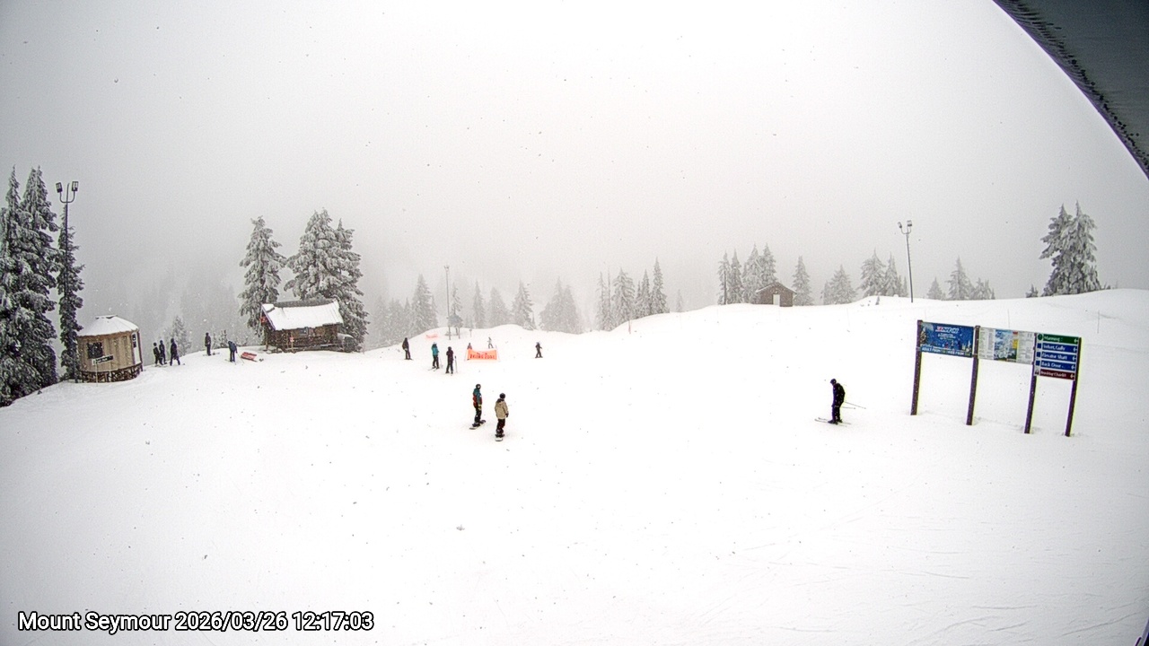 Webcam frame from Mount Seymour at 2026/03/26 12:00