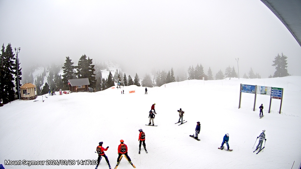 Webcam frame from Mount Seymour on 2026/03/28