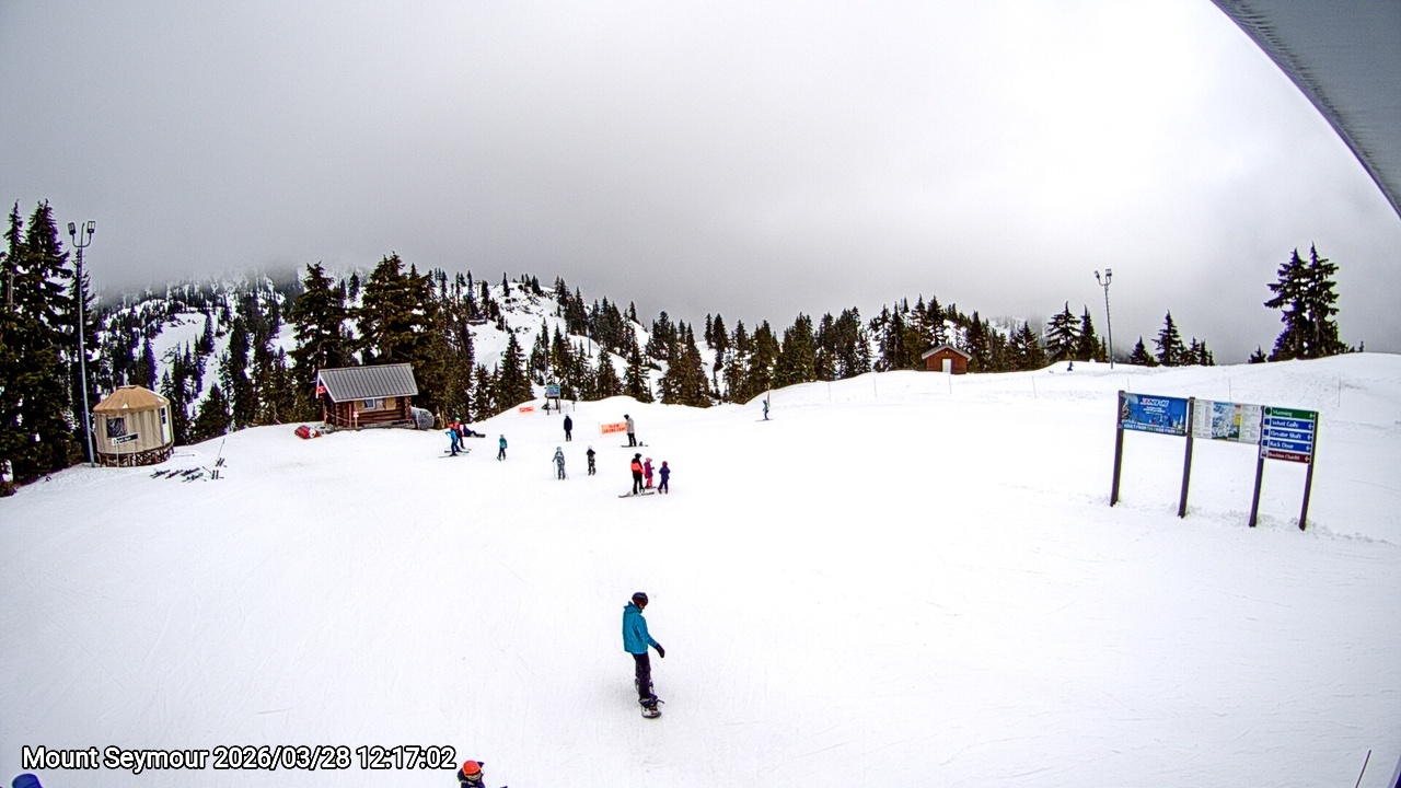 Webcam frame from Mount Seymour at 2026/03/28 12:00