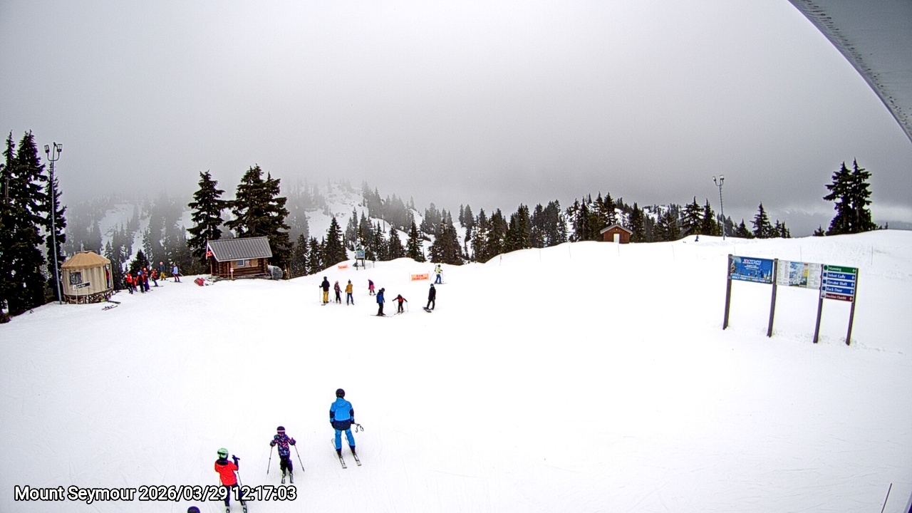 Webcam frame from Mount Seymour at 2026/03/29 12:00