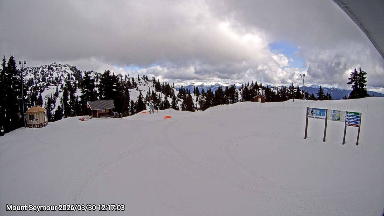 Webcam frame from Mount Seymour at 2026/03/30 12:00