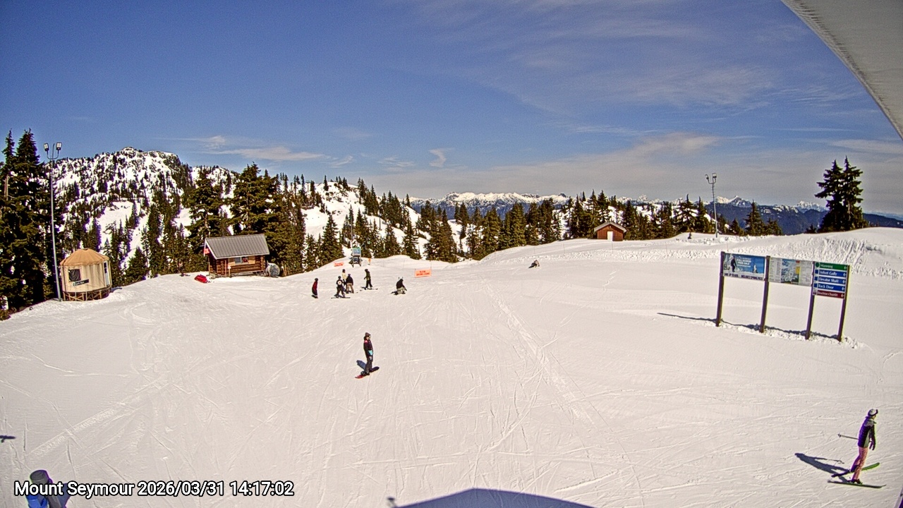 Webcam frame from Mount Seymour on 2026/03/31