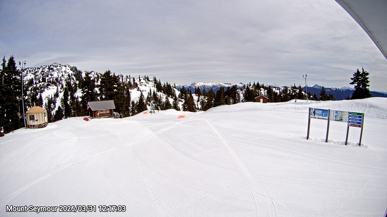 Webcam frame from Mount Seymour at 2026/03/31 12:00