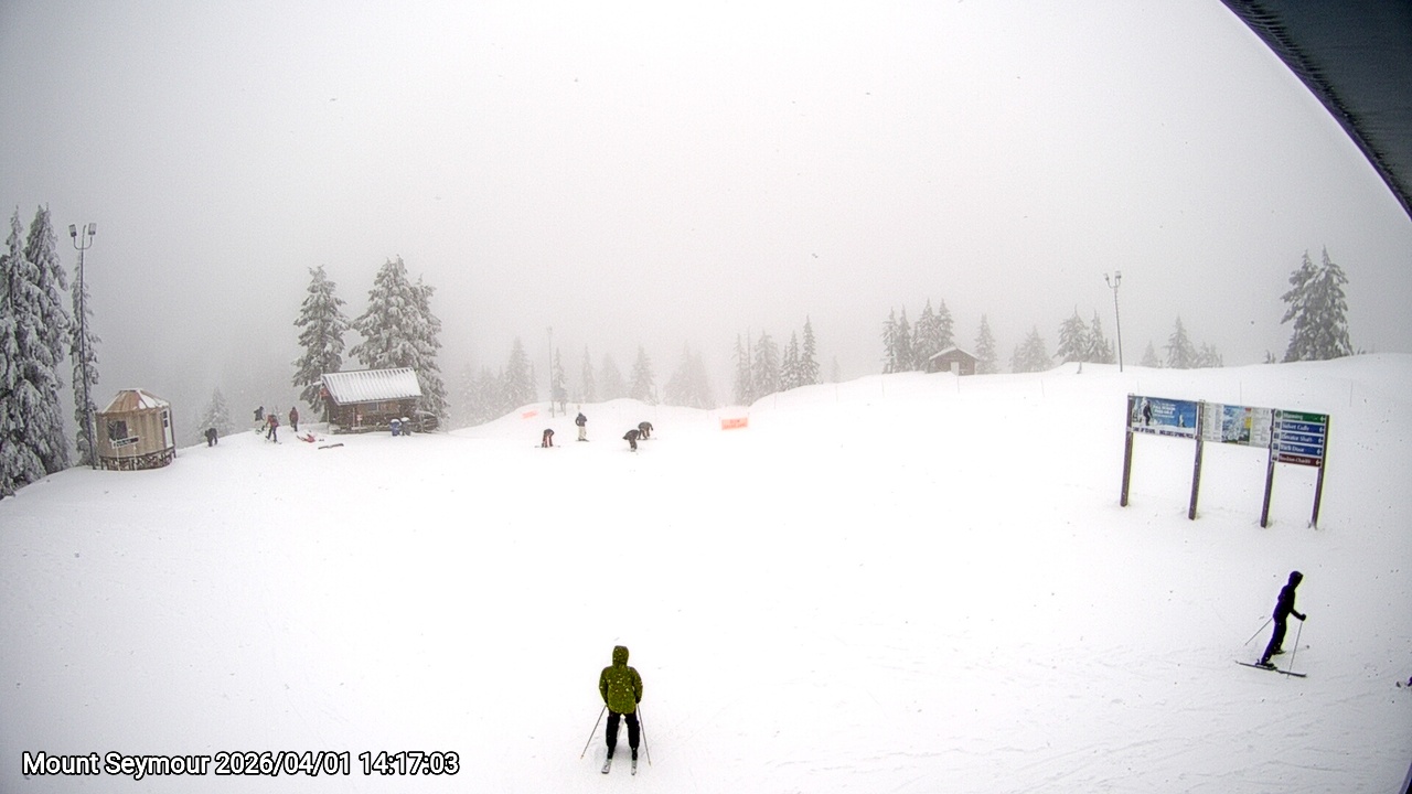 Webcam frame from Mount Seymour on 2026/04/01