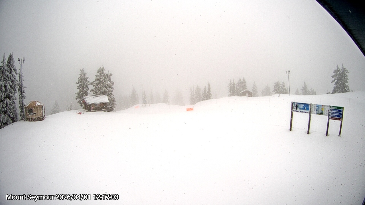 Webcam frame from Mount Seymour at 2026/04/01 12:00