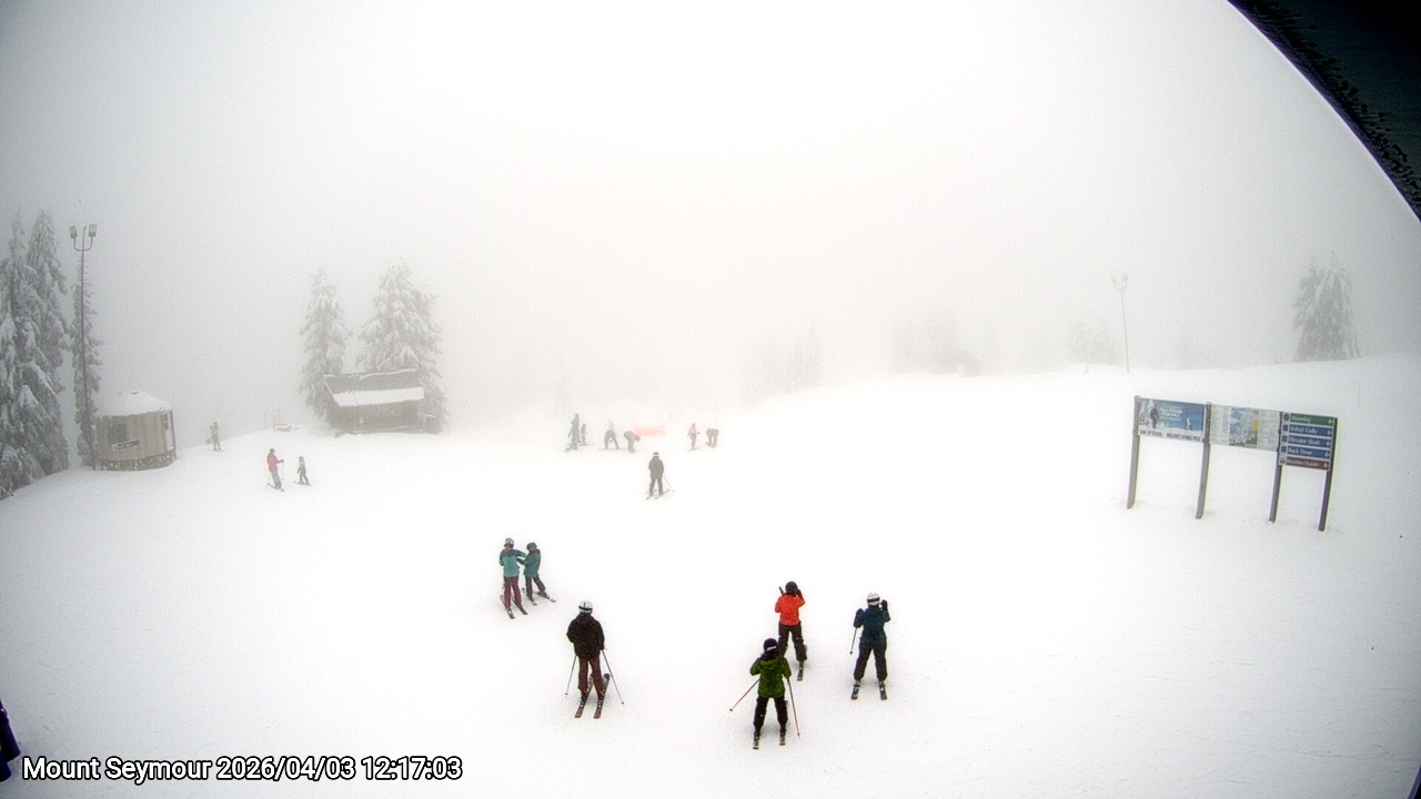 Webcam frame from Mount Seymour at 2026/04/03 12:00