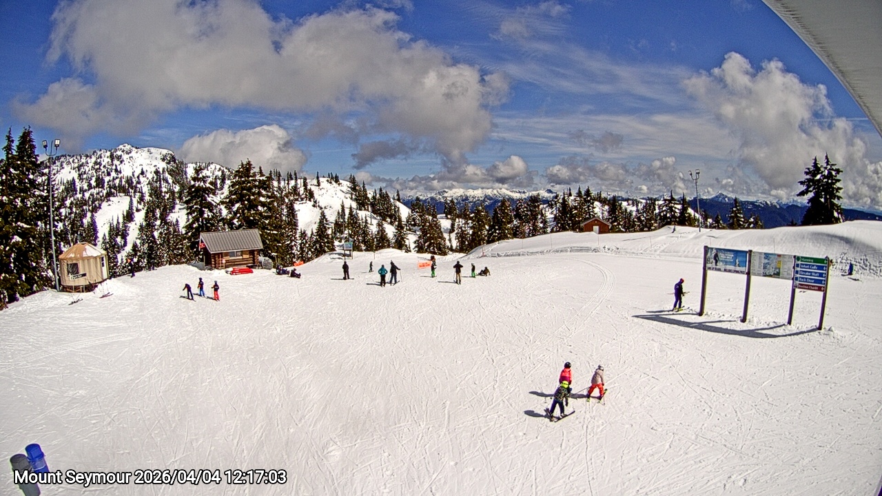 Webcam frame from Mount Seymour at 2026/04/04 12:00