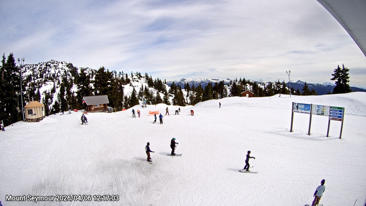 Webcam frame from Mount Seymour at 2026/04/06 12:00