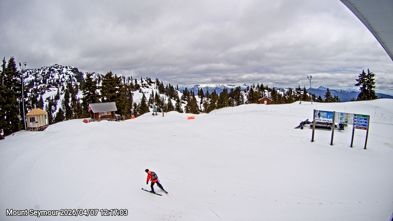 Webcam frame from Mount Seymour at 2026/04/07 12:00