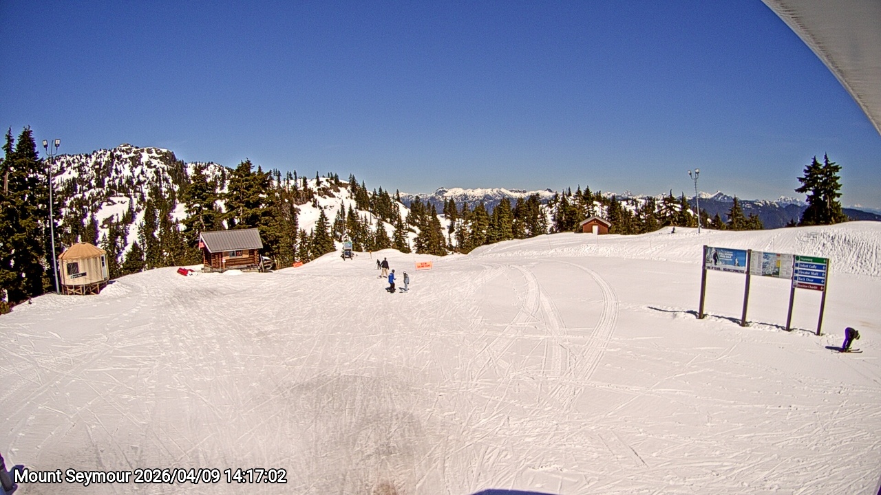 Webcam frame from Mount Seymour on 2026/04/09
