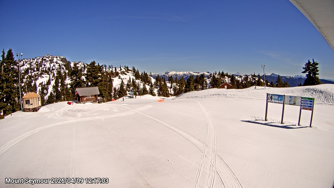 Webcam frame from Mount Seymour at 2026/04/09 12:00