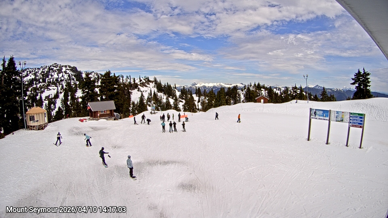 Webcam frame from Mount Seymour on 2026/04/10
