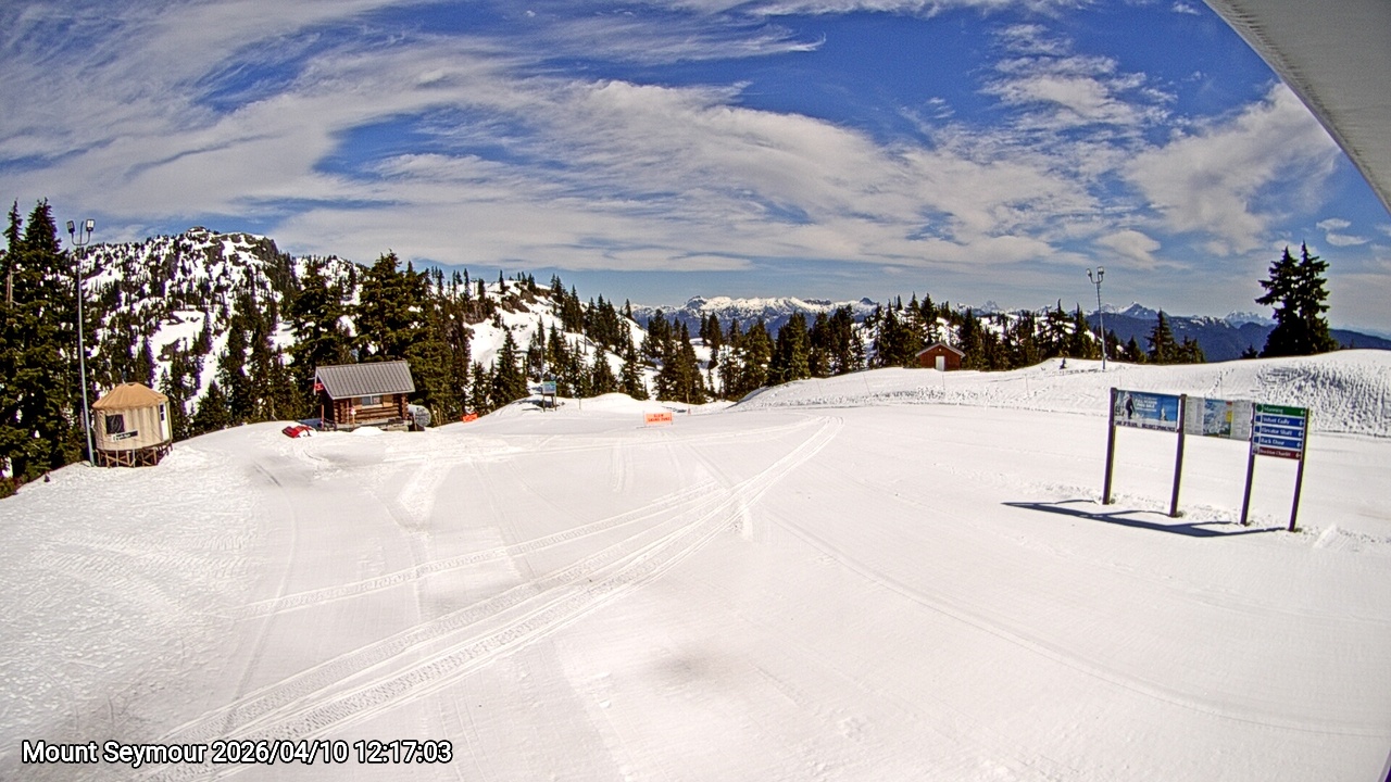 Webcam frame from Mount Seymour at 2026/04/10 12:00