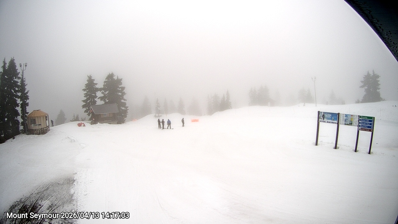 Webcam frame from Mount Seymour on 2026/04/13