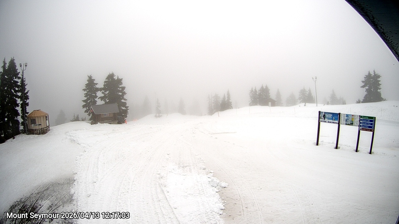 Webcam frame from Mount Seymour at 2026/04/13 12:00