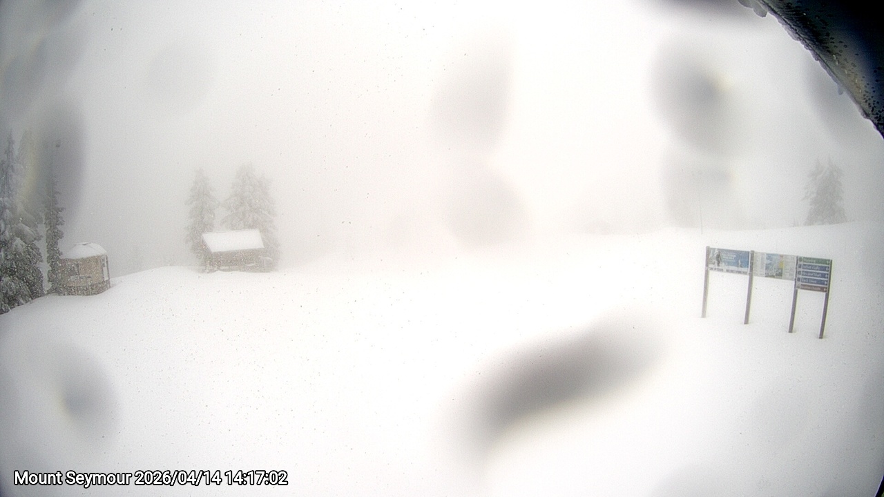 Webcam frame from Mount Seymour on 2026/04/14