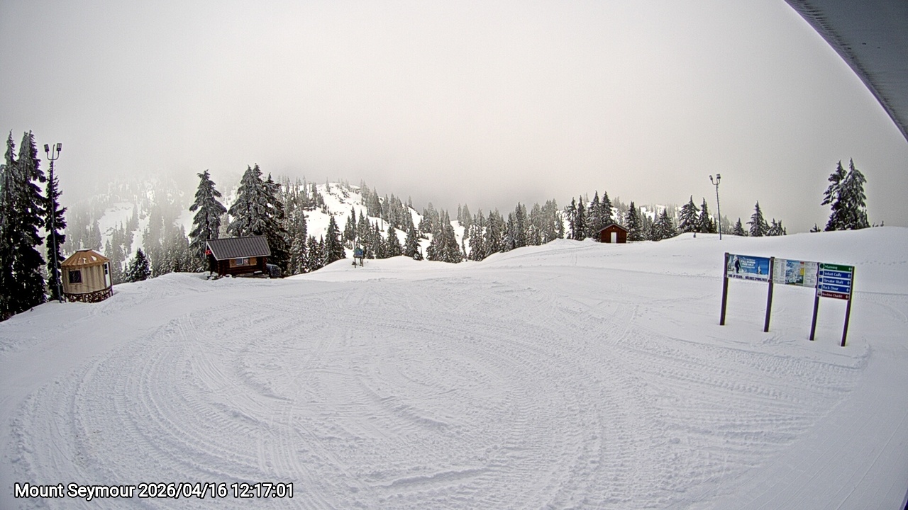 Webcam frame from Mount Seymour at 2026/04/16 12:00