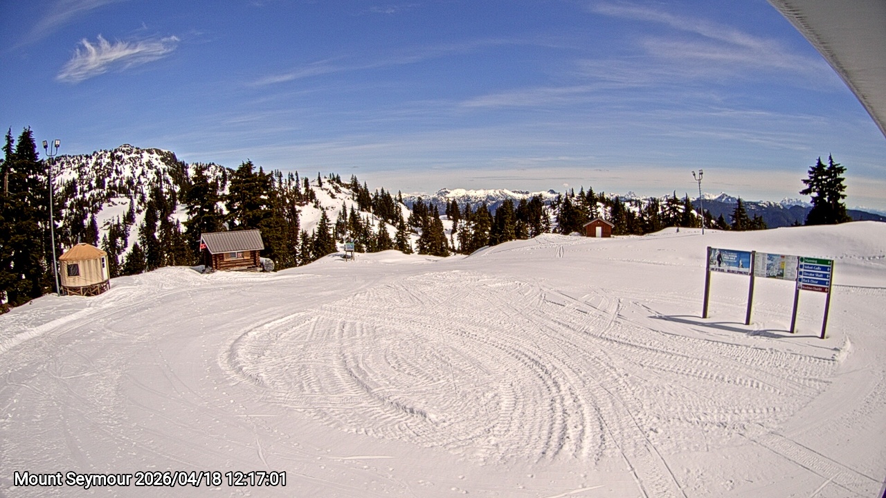 Webcam frame from Mount Seymour at 2026/04/18 12:00