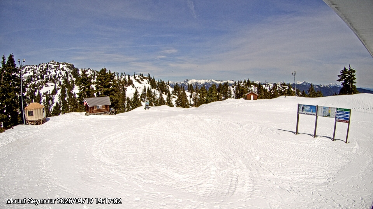 Webcam frame from Mount Seymour on 2026/04/19