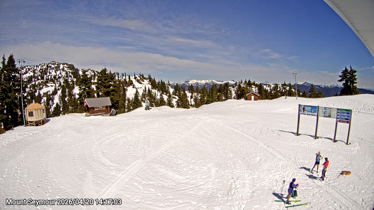 Webcam frame from Mount Seymour on 2026/04/20