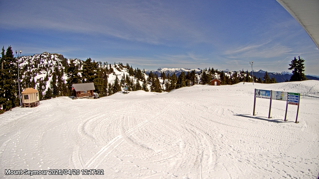 Webcam frame from Mount Seymour at 2026/04/20 12:00