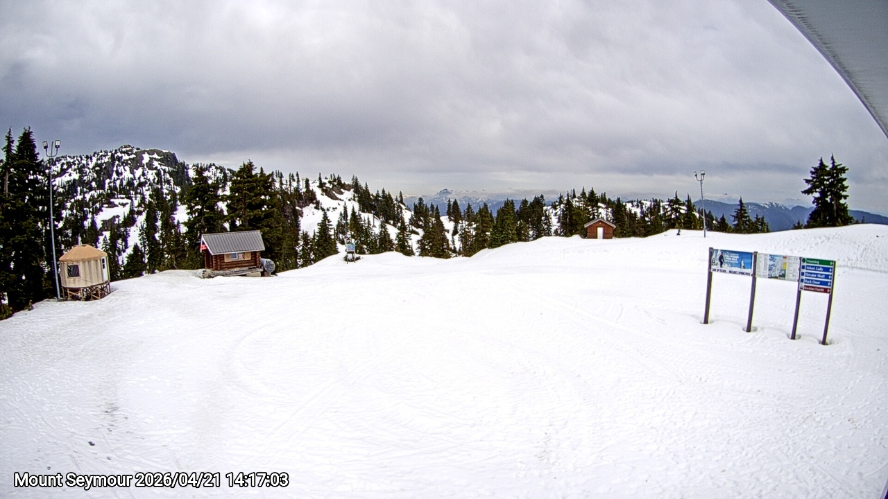 Webcam frame from Mount Seymour on 2026/04/21