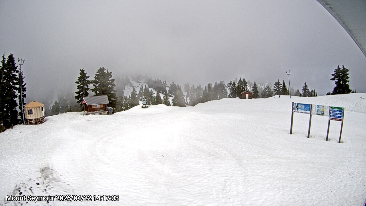 Webcam frame from Mount Seymour on 2026/04/22