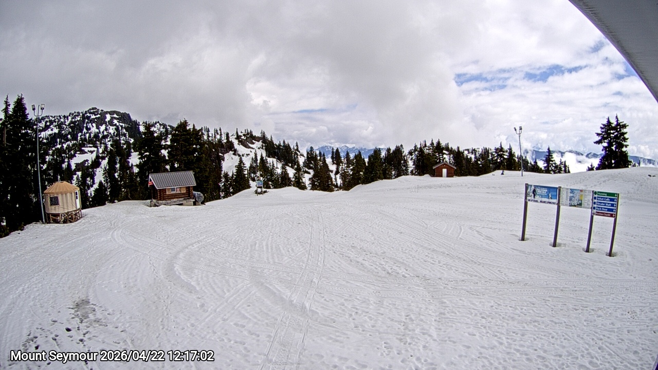 Webcam frame from Mount Seymour at 2026/04/22 12:00