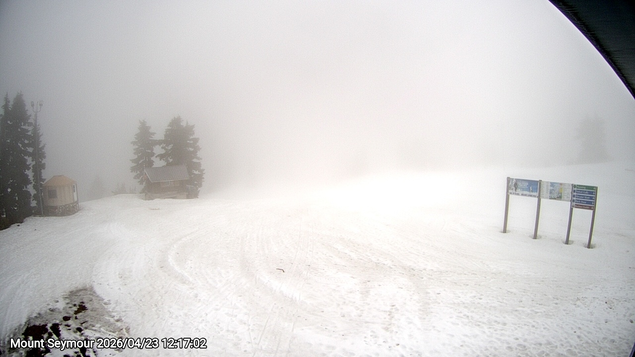 Webcam frame from Mount Seymour at 2026/04/23 12:00