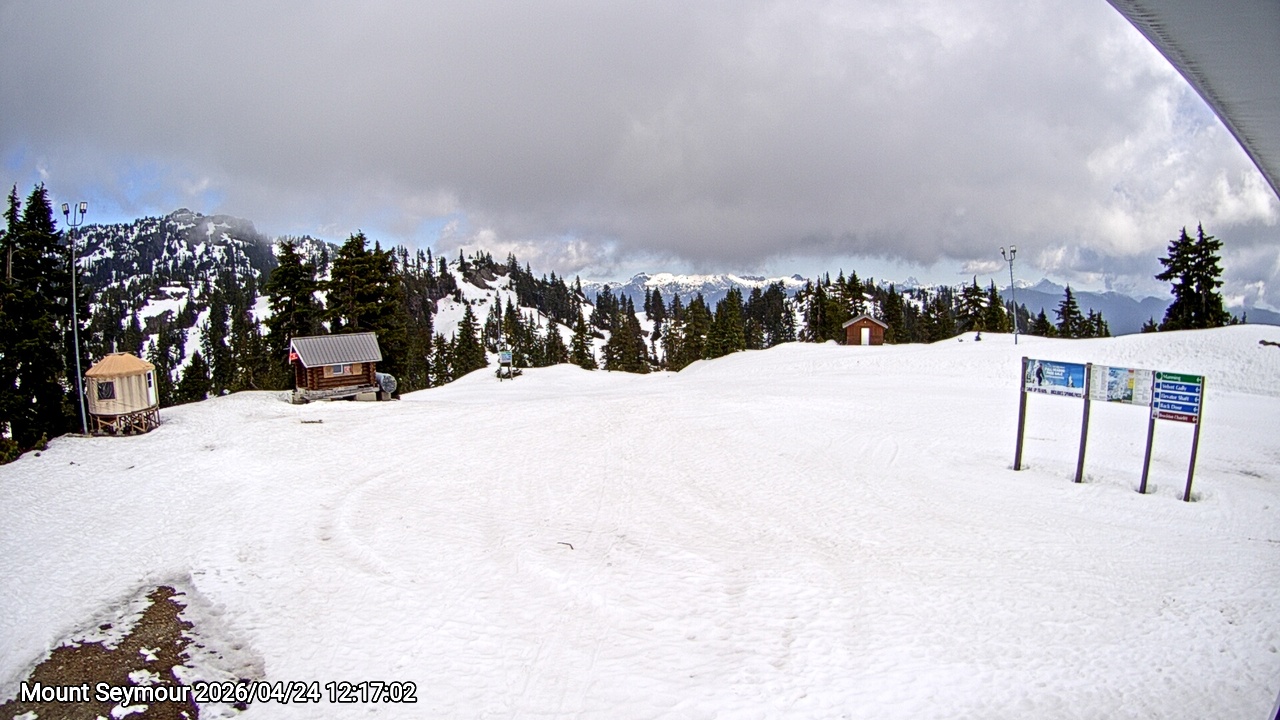 Webcam frame from Mount Seymour at 2026/04/24 12:00